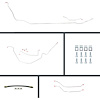65 Chevelle Cnvt Power 4 Wheel Disc Conversion Complete Brake Line Kit 26 Pcs. - image 1