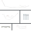 66 Chevelle Cnvt Power 4 Wheel Disc Conversion Complete Brake Line Kit 26 Pcs. - image 1