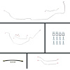 66 Chevelle Power 4 Wheel Disc Conversion Complete Brake Line Kit 26 Pcs. - image 1