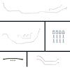 68 Chevelle Power 4 Wheel Disc Conversion Complete Brake Line Kit 26 Pcs. - image 1