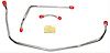 70 LS-6 Short Pump - Fuel Pump to Carb. Line - Stainless 3 Lines w/ Block - image 1