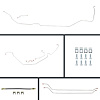64 Chevelle Manual Disc Conversion Complete Brake Line Kit 26 Pcs. Stainless - image 1