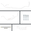 64 Chevelle Manual 4 Wheel Disc Conversion Complete Brake Line Kit 26 Pcs. Stainless - image 1