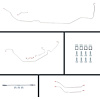 65 Chevelle Manual 4 Wheel Disc Conversion Complete Brake Line Kit 26 Pcs. Stainless - image 1