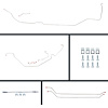 67 Chevelle Manual Disc Conversion Complete Brake Line Kit 26 Pcs. Stainless - image 1