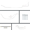 68 Chevelle Cnvt Manual 4 Wheel Disc Conversion Complete Brake Line Kit 26 Pcs. Stainless - image 1