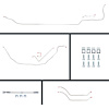 70 Chevelle Cnvt Manual 4 Wheel Disc Conversion Complete Brake Line Kit 26 Pcs. Stainless - image 1