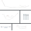 65 Chevelle Cnvt Power 4 Wheel Disc Conversion Complete Brake Line Kit 26 Pcs. Stainless - image 1