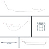 67 Chevelle Cnvt Power Disc Conversion Complete Brake Line Kit 26 Pcs. Stainless - image 1