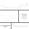 68 Chevelle Cnvt Power Disc Conversion Complete Brake Line Kit 26 Pcs. Stainless - image 1