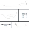 71 Chevelle Cnvt Power Disc Conversion Complete Brake Line Kit 26 Pcs. Stainless - image 1