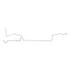 68 -69 Hardtop 3/8 - Front to Rear Fuel Line 2 Pcs. - image 1
