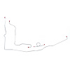 63 -65 Std. Drum - Front Brake Line Kit 3 Pcs. - image 1