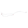 66 -67 8IN. AND 9IN. - Rear Axle Brake Lines 2 Pcs. - image 1