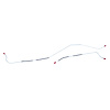 67 9 28 Spline - Rear Axle Brake Lines 2 Pcs. - image 1
