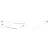 70 -71 9IN. Rear Ex. Cyclone - Rear Axle Brake Lines 2 Pcs. - image 1