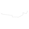 72 -74 Challenger Disc - Front to Rear Brake Line - image 1