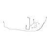 70 -73 Std. Drum Runs Over Frame - Front Brake Line Kit 4 Pcs. - image 1