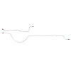 Rear Axle Brake Lines 1970-1974 Cuda/Challenger - image 1