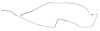 67 -68 w/ Disc Conv. - Front To Rear Lines - Stainless 3 Pcs. - image 1