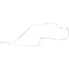 67 -68 Camaro Std. Disc Frt to Rear Brake Line - image 1