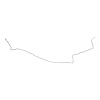 74 -77 Pwr. Disc - Front to Rear Brake Line 1 Pc. - image 1