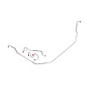 67 -68 Pwr. Drum - Front Brake Line Kit 4 Pcs. - image 1