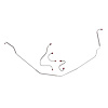 67 -68 Manual Drum - Front Brake Line Kit 4 Pcs. - image 1