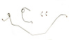 67 -69 Camaro Std. Disc Front Brake Line Set 4 Pcs. Stainless - image 1