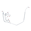 69 Manual Drum - Front Brake Line Kit 4 Pcs. - image 1