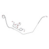 69 Pwr. Drum - Front Brake Line Kit 4 Pcs. - image 1