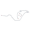 89 -92 V-8 2nd Design Valve - Front Brake Line Kit 4 Pcs. - image 1