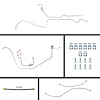 69 Camaro Manual 4 Wheel Disc Conversion Complete Brake Line Kit 26 Pcs. - image 1