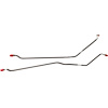68 Firebird rear Axle Brake Line w/ Rear Disc Conv. 2 Pcs. - image 1