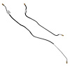68 Camaro Rear Disc Conversion Rear Axle Brake Line 2 Pcs. Stainless - image 1