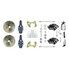 FSC66SDDSX 2 in. Drop, Performance Front Disc Brake Conversion Kit 1965-1968 Chevrolet Impala - image 1