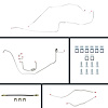 67 Camaro Manual 4 Wheel Disc Conversion Complete Brake Line Kit 26 Pcs. Stainless - image 1
