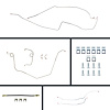 67 Camaro Disc Conversion Complete Brake Line Kit 26 Pcs. Stainless - image 1