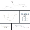 Stainless Steel Power Brake Line Kit Front Disc/Rear Drums - image 1