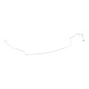 67 Manual Drum - Front to Rear Brake Line - image 1