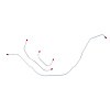 Front Brake Line Kit 1961-62 Ford Galaxie - image 1