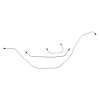 63 -64 Std. Model - Front Brake Line Kit 3 Pcs. - image 1