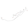 "67, Standard Drum Front Brake Line Kit, 4 Pcs. - image 1