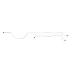 69 -71 All Cars - Rear Axle Brake Lines - image 1