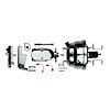 Chrome Upper Assembly 8" Booster With Master Cylinder - image 1
