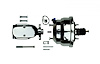 Chrome Dual Brake Booster and Master Cylinder 8" Booster - image 1