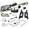 J87315672 Chrome Power Brake Booster W/Master Cylinder 1973-1987 Chevy Truck w/4 Wheel Disc - image 1