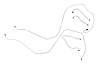 68 -69 Std. Drum - Front Brake Line Kit - Stainless 5 Pcs. - image 1