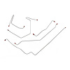 70 Pwr. Disc - Front Brake Line Kit - Stainless 5 Pcs. - image 1
