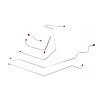 70 -72 Std. Drum - Front Brake Line Kit 5 Pcs. - image 1